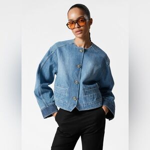 & Other Stories Cropped Denim Jacket